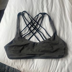 Free to Be Wild Lululemon Sports Bra Grey